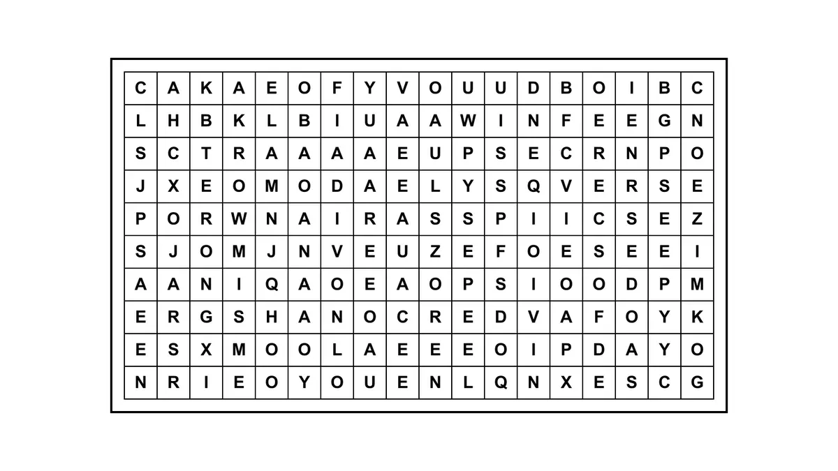 Encontrá la frase escondida en una sopa de letras literaria