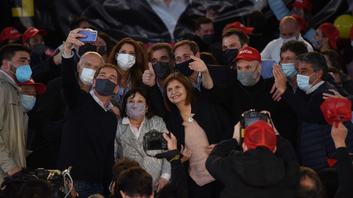 Santilli en su cierre de campaña.