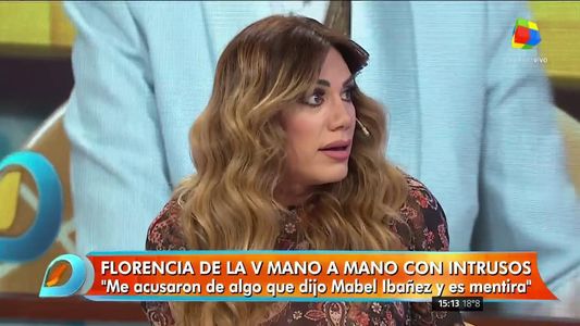 Florencia de la V se cruzó fuerte al aire de Intrusos con Marina Calabró y Adrián Pallares