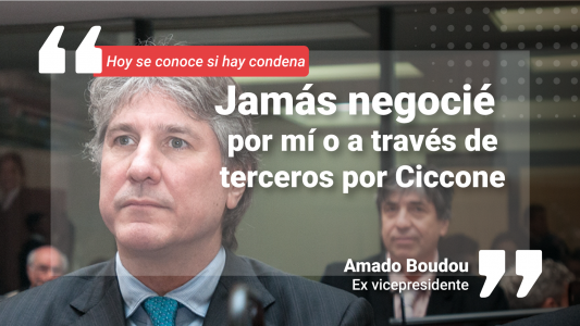 Antes de la sentencia en la causa Ciccone, Boudou reiteró su inocencia y dijo que “el cohecho no existió”