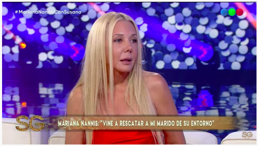 Mariana Nannis con Susana Giménez: Vine a salvar a mi marido de la prostitución y la drogadicción