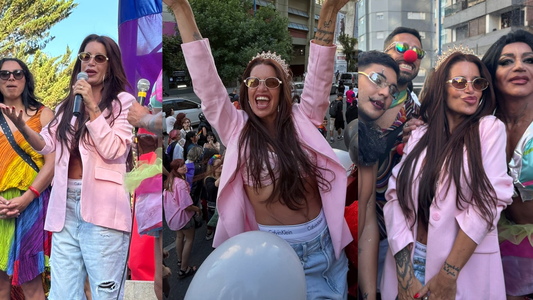 Las fotos de Florencia Peña en la Marcha del Orgullo en Mar del Plata antes del gran estreno de Pretty Woman