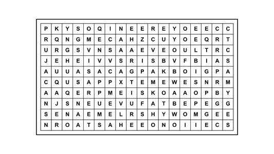 Encontrá la frase escondida: un desafío con 7 palabras ocultas en la matriz