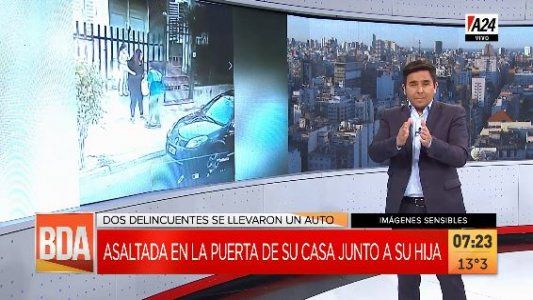Córdoba: le robaron en la puerta de la casa junto a su hija