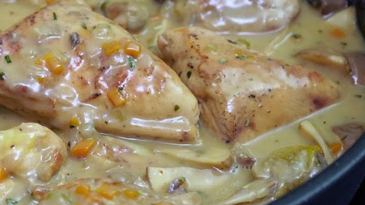 FRICASÉ DE POLLO receta: la MEJOR OPCIÓN para acompañar con hierbas aromáticas