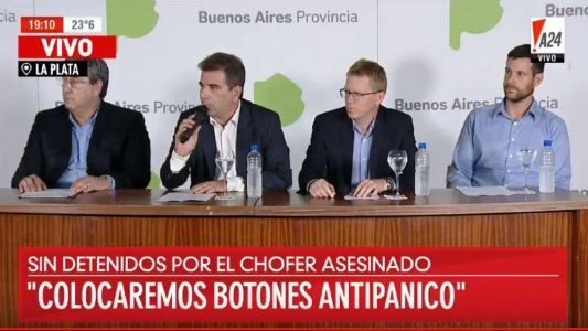 Ritondo anunció que pondrán cámaras y botones antipánico en los colectivos