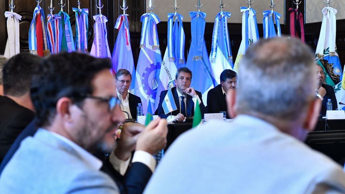 Sergio Massa habló en el Consejo Federal Agropecuario. 