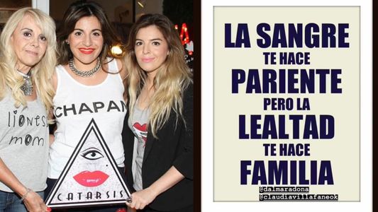 Gianinna Maradona tomó partido en la guerra de sus padres: ¡La lealtad te hace familia!