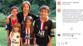 El consuelo de Wanda para Mauro Icardi tras la derrota en la final de la Champions League