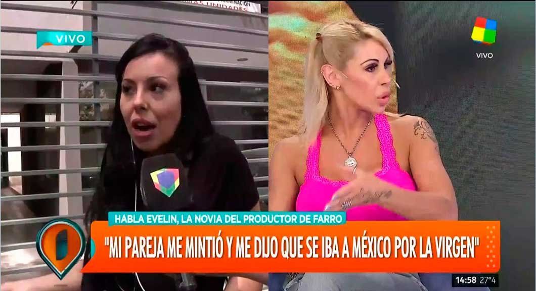 La novia del productor de Mónica Farro lo acusa de haberse ido con la vedette a México