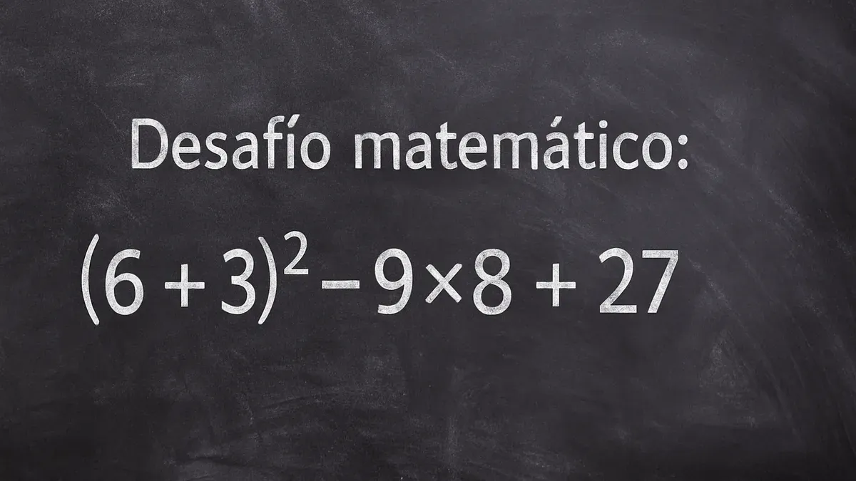 Imagen de pizarra para Desafío Matemático: ¿te animás a resolver esta operación sin perder los signos?