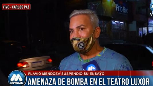 Preocupación en Carlos Paz: amenaza de bomba en el teatro de Flavio Mendoza