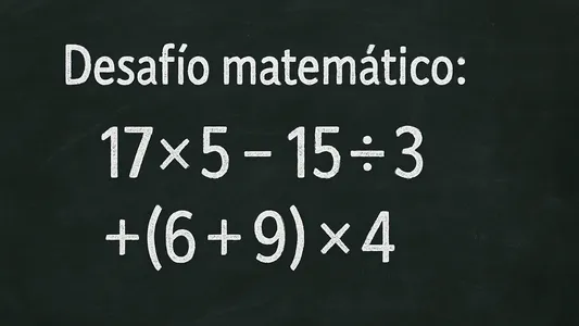 Desafío matemático: pocos encuentran la respuesta sin equivocarse
