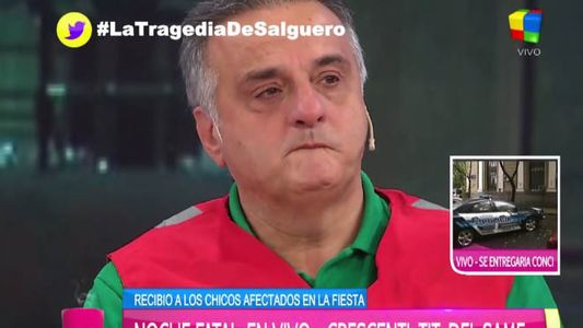 El llanto de Alberto Crescenti: Hay que besar a los chicos y no ver sus camas vacías
