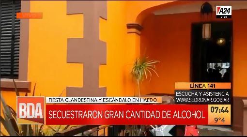 Desbarataron una fiesta clandestina en una casa hecha boliche en Haedo