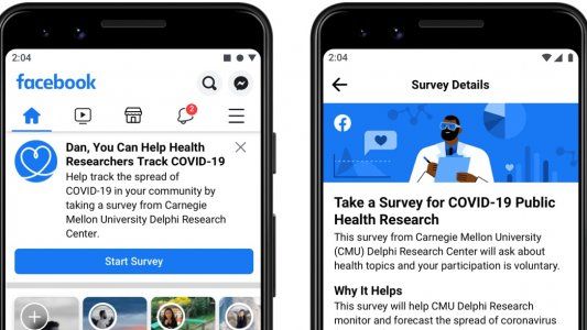 Facebook amplía sus herramientas para combatir la pandemia con una encuesta mundial para evitar la propagación