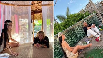 Claudio Caniggia y Sofía Bonelli celebraron su compromiso “ecológico” en Tulúm