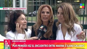 La palabra de Marina e Iliana Calabró luego del conmovedor reencuentro: Muchas emociones