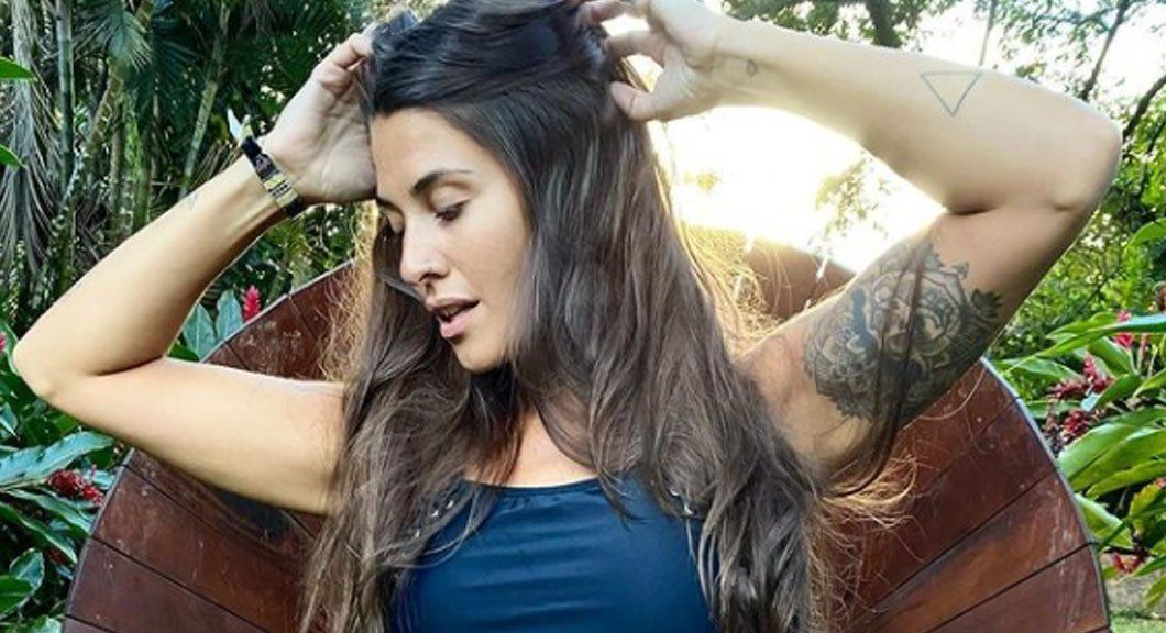 Ivana Nadal en colaless mostró su plumita y encendió las redes
