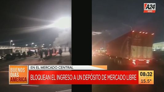 Mercado Libre: un centenar de sindicalistas bloquea un depósito
