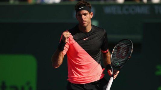 Juan Martín del Potro avanza en el Miami Open: venció a Krajinovic y ya está en cuartos de final
