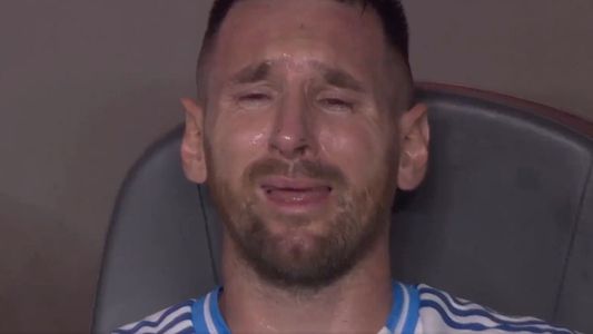 El llanto DESGARRADOR de Messi luego de la lesión que lo sacó de la final