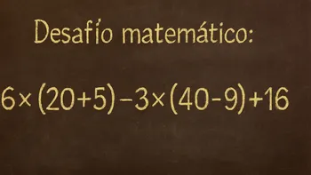 Desafío matemático: ¿cuánto tiempo te lleva resolverlo?