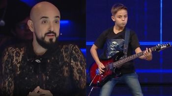 el llamativo gesto de abel pintos al ver la performance de un guitarrista de 10 anos en got talent argentina