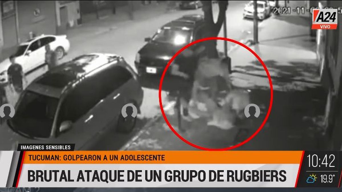 Rugbiers en la mira: piden la detención de los atacantes de un joven. (Captura de Tv)