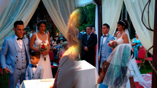Roberto Edgar Volcán se casó con Jenifer en Puerto Iguazú