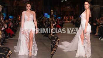 Milett Figueroa inauguró la Argentina Fashion Week vestida de novia: ¿indirecta para Marcelo Tinelli?