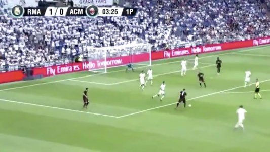 El Pipita Higuaín hizo su primer gol en el Milan ante el Real Madrid