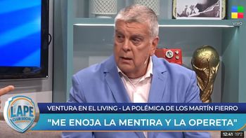 La acusación feroz de Luis Ventura por las críticas a los Martín Fierro: Me enoja la opereta.