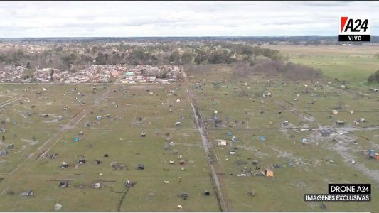 Imágenes exclusivas: así se vive en la toma de tierras en Guernica