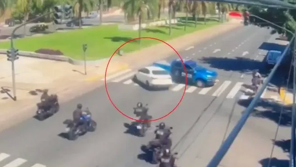 El final de la persecución en Saavedra. (Foto: captura)