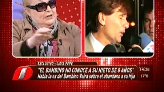 Lidia Pepe asegura que el Bambino Veira no se acuerda de su hija