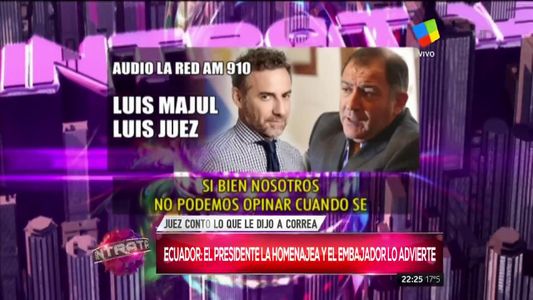 Luis Juez, crítico con la distinción que el gobierno ecuatoriano le dará a Cristina