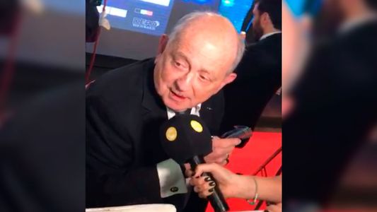 Martín Fierro de cable: el accidente de Chiche Gelblung en la alfombra Roja