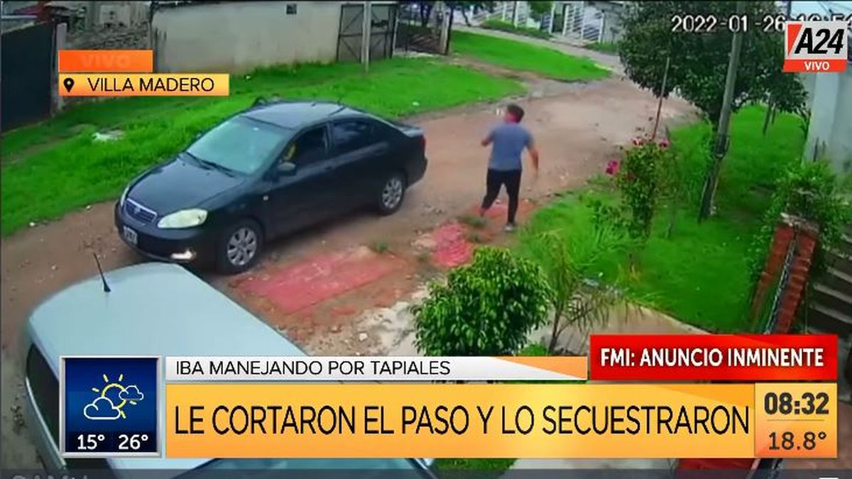Villa Madero: así le roban y secuestran en las vías del tren. (Captura de Tv)