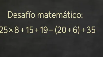 Desafío Matemático: este desafío para resolver sin apurarte