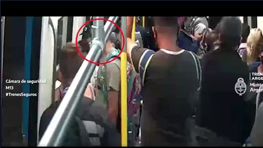 Video de película: quiso robar un celular en el Sarmiento, fue visto por los pasajeros y terminó de la peor manera