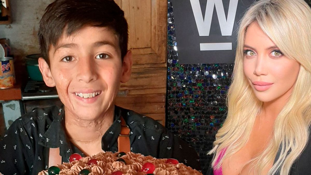 Inmediata reacción de Wanda Nara con el niño pastelero ante el engaño público