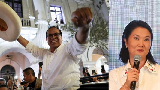 Nueva tendencia en Perú: se define quién ganó entre Sánchez y Fujimori, pero falta el 5% de los votos