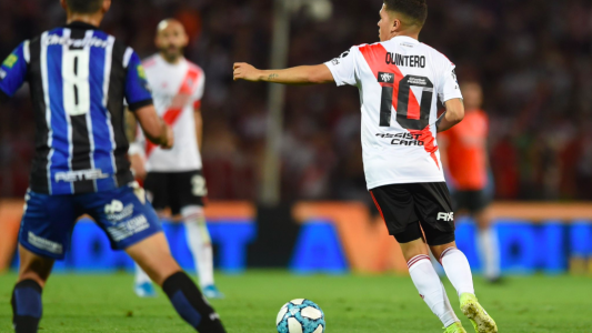 El mensaje de Quintero tras su regreso: Me siento muy orgulloso de pertenecer a River y muy identificado con todos