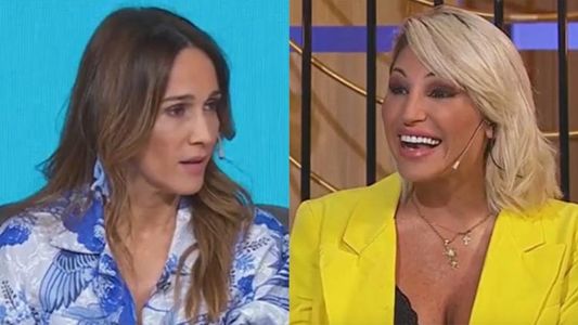 Vicky Xipolitakis exhibió su prenda íntima de la suerte y Vero Lozano se la probó: A mí no me tapa tanto