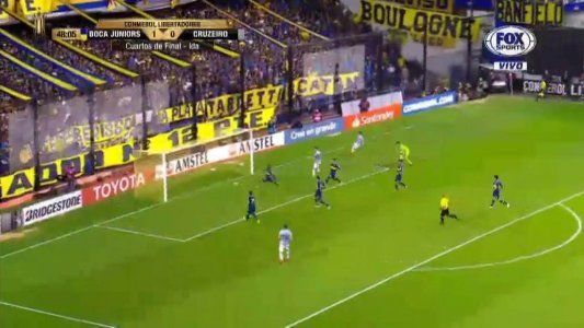 Wilmar Barrios evitó el empate de Cruzeiro con una salvada excepcional