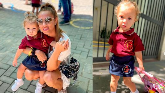 Barby Silenzi  y el problema que tuvo con su hija Abril en primer día de clases