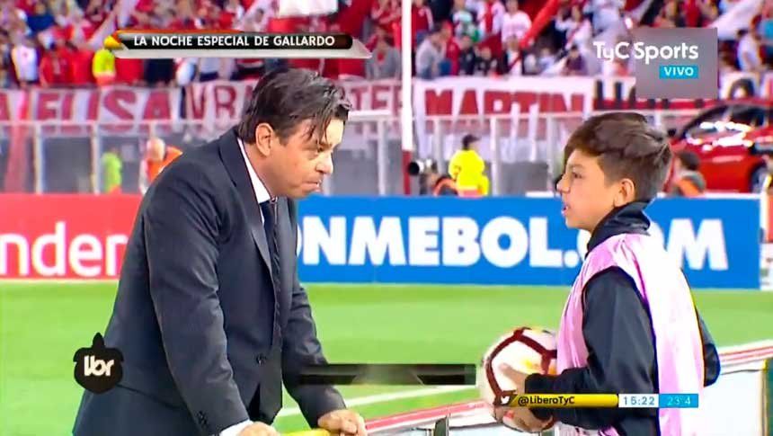 ¿De qué hablaron Gallardo y su hijo antes del partido contra Independiente?