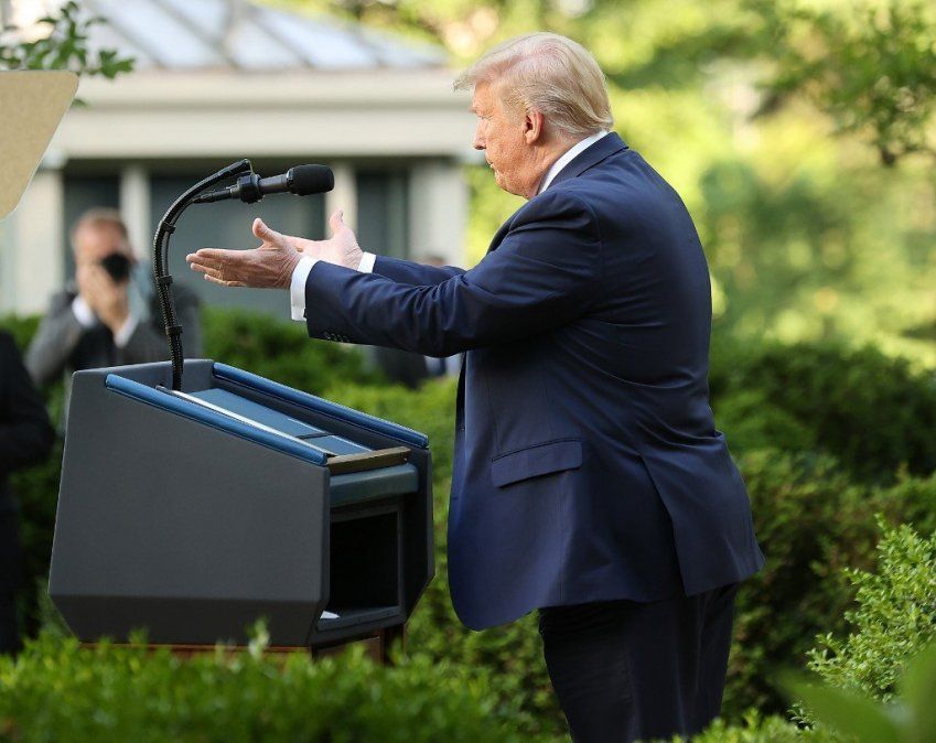 Trump promete desplegar al ejército en caso de que sigan las protestas en las calles