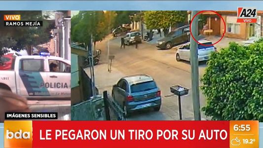 Video | Otra vez en La Matanza: un hombre fue baleado delante de su familia para robarle el auto